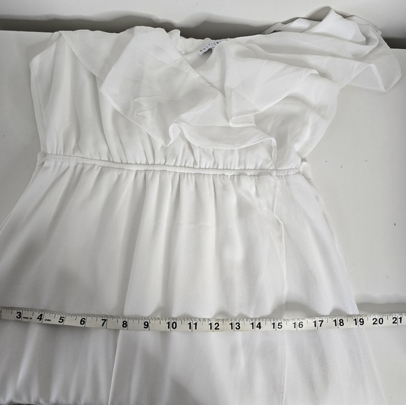 Baltic Born Katya Ruffle Maxi Dress White Size M Bridal Garden Party Flowy - Picture 12 of 15